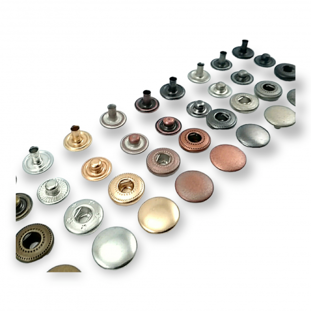 12,5 mm Snaps Fasteners 31/64" Curved 20L Brass Set of 4 ERCB0125PR 12,5 mm Snaps Fasteners 31/64" Curved 20L Brass Set of 4 ERCB0125PR