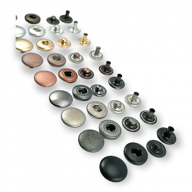 12,5 mm Snaps Fasteners 31/64" Curved 20L Brass Set of 4 ERCB0125PR 12,5 mm Snaps Fasteners 31/64" Curved 20L Brass Set of 4 ERCB0125PR