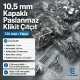 10.5 mm / 0.41 in Stainless Capped Prong Snap Fasteners - Durable and Stylish for Clothing and Accessories