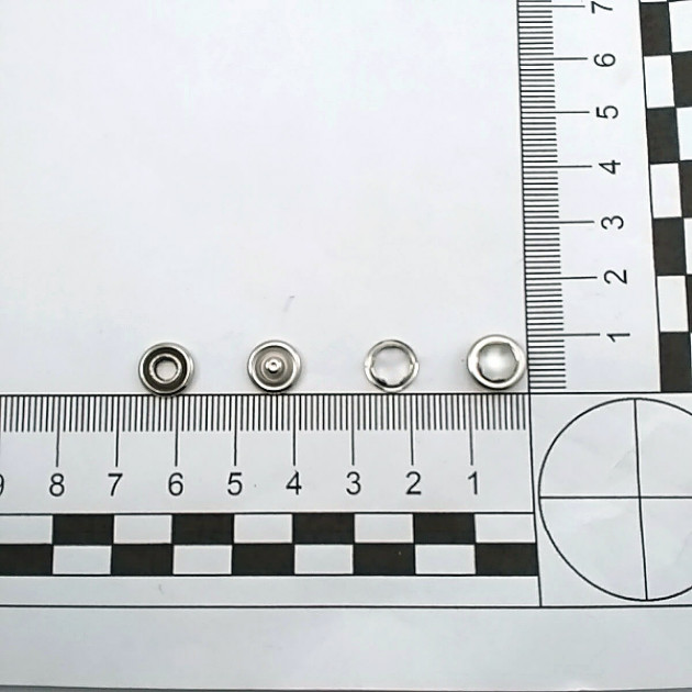 Prong Pearlescent Snap Fantenrs 9.5 mm 3/8" With Cap Stainless Buttons C0014S