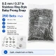 Bebe Çıtçıtı 9,5 mm Paslanmaz Delikli Klikıt Çıtçıt 250 Adet/Pk C0095DPPK - Paslanmaz metal bebek giyim çıtçıtı