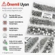 9,5 mm paslanmaz buzlu sedefli klikıt çıtçıt, tekstil aksesuarı, 100 adet paket