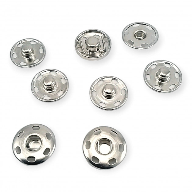 Sew-On Snap Button 17 mm 27 L 11/16" Brass Stainless ERD170PR Sew-On Snap Button 17 mm 27 L 11/16" Brass Stainless ERD170PR