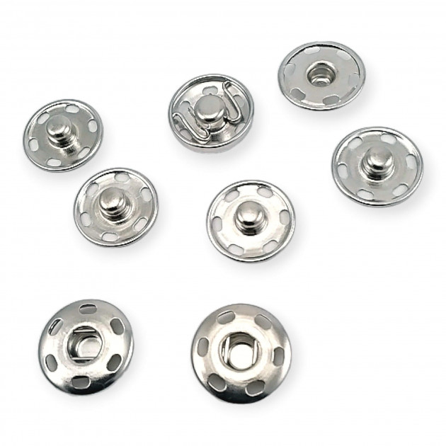 Sew-On Snap Button 17 mm 27 L 11/16" Brass Stainless ERD170PR Sew-On Snap Button 17 mm 27 L 11/16" Brass Stainless ERD170PR