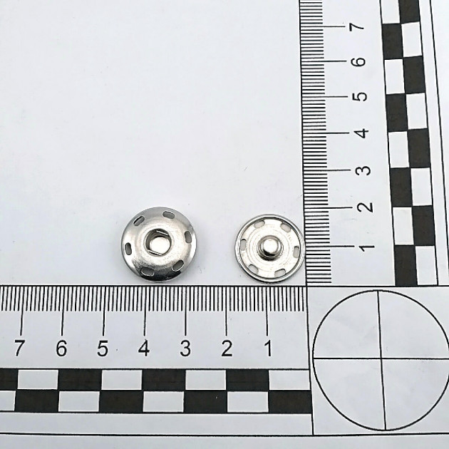 Sew-On Snap Button 19 mm 30 L 3/4" Brass Stainless ERD190PR Sew-On Snap Button 19 mm 30 L 3/4" Brass Stainless ERD190PR