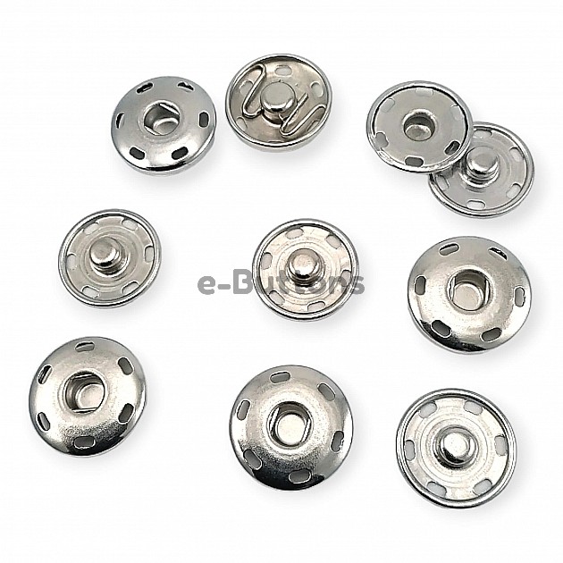 Sew-On Snap Button 19 mm 30 L 3/4"  Brass Stainless ERD190PR