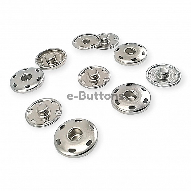 Sew-On Snap Button 19 mm 30 L 3/4"  Brass Stainless ERD190PR