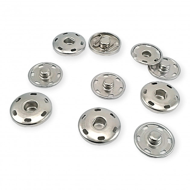 Sew-On Snap Button 19 mm 30 L 3/4" Brass Stainless ERD190PR Sew-On Snap Button 19 mm 30 L 3/4" Brass Stainless ERD190PR