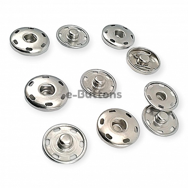 Sew-On Snap Button 19 mm 30 L 3/4"  Brass Stainless ERD190PR