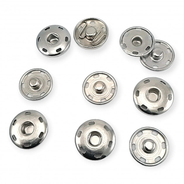 Sew-On Snap Button 19 mm 30 L 3/4" Brass Stainless ERD190PR Sew-On Snap Button 19 mm 30 L 3/4" Brass Stainless ERD190PR