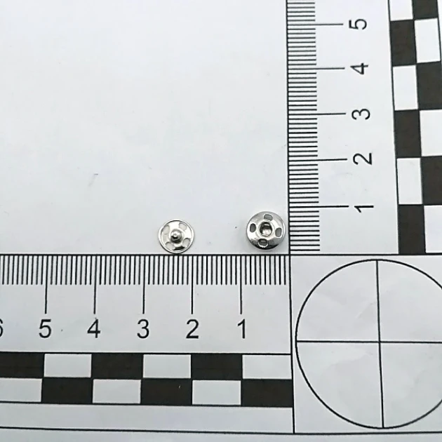 Sew-On Snap Button Brass Stainless 8 mm 12 L 5/16" ERD080PR4