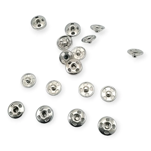 Sew-On Snap Button Brass Stainless 8 mm 12 L 5/16" ERD080PR4