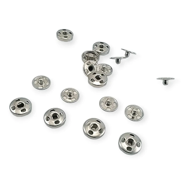 Sew-On Snap Button Brass Stainless 8 mm 12 L 5/16" ERD080PR4