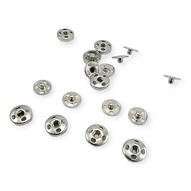 Sew-On Snap Button Brass Stainless 8 mm 12 L 5/16" ERD080PR4