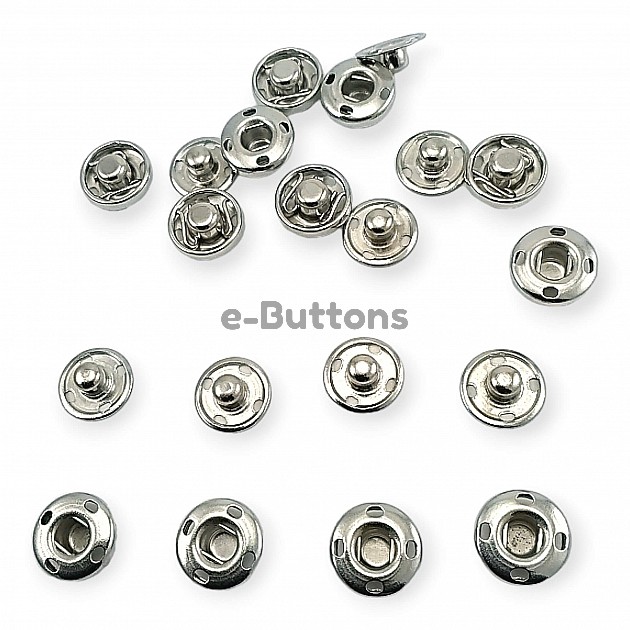 10 mm Sew-On Snap Button 16L / 25/64" Stainless ERD100P4