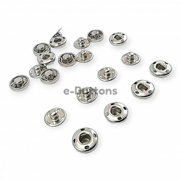 10 mm Sew-On Snap Button 16L / 25/64" Stainless ERD100P4