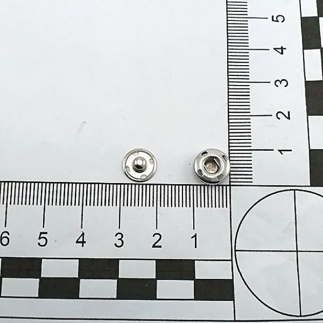 Sew-On Snap Fasteners 10 mm 16L / 25/64" Brass Stainless ERD100PR4 Sew-On Snap Fasteners 10 mm 16L / 25/64" Brass Stainless ERD100PR4