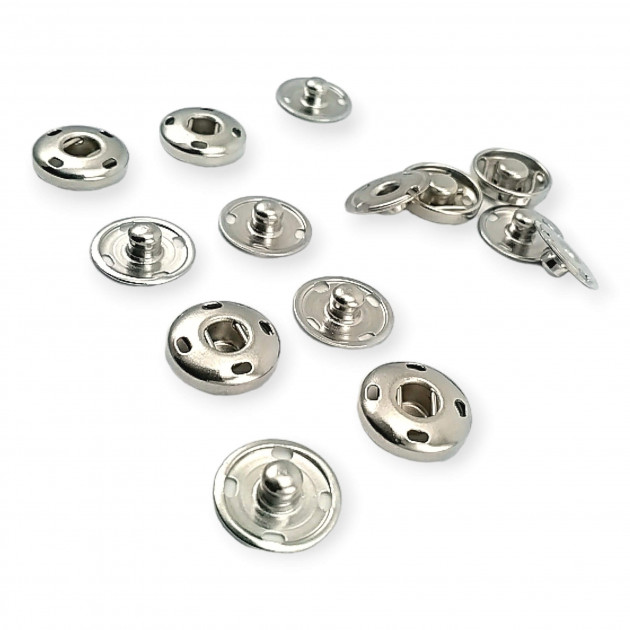 Sew-On Snap Button Brass Stainless 12 mm 20L / 15/32" ERD120PR4 Sew-On Snap Button Brass Stainless 12 mm 20L / 15/32" ERD120PR4