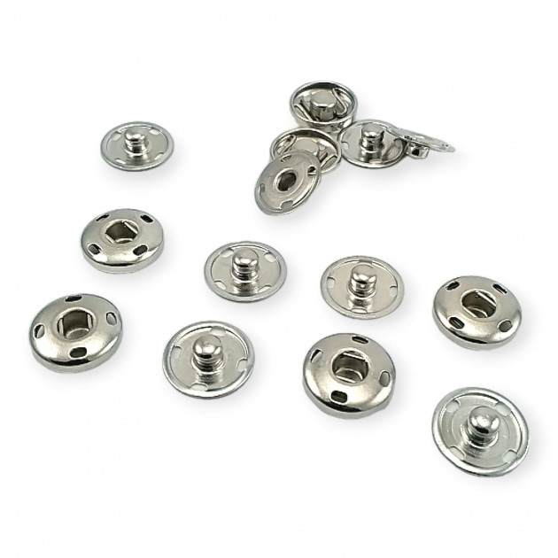 Sew-On Snap Button Brass Stainless 12 mm 20L / 15/32" ERD120PR4 Sew-On Snap Button Brass Stainless 12 mm 20L / 15/32" ERD120PR4