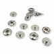 Sew-On Snap Button Brass Stainless 12 mm 20L / 15/32" ERD120PR4 Sew-On Snap Button Brass Stainless 12 mm 20L / 15/32" ERD120PR4
