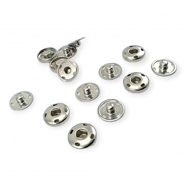 Sew-On Snap Button Brass Stainless 12 mm 20L / 15/32" ERD120PR4 Sew-On Snap Button Brass Stainless 12 mm 20L / 15/32" ERD120PR4
