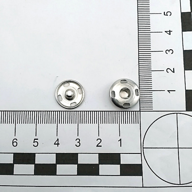 15 mm Sew-On Snap Button 24 L 5/8" Stainless ERD150P4