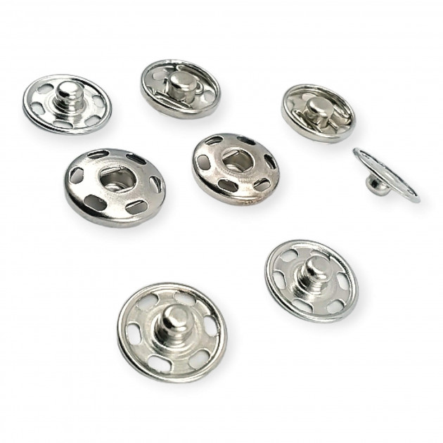 Sew-On Snap Button 15 mm 24 L 5/8" Brass Stainless ERD150PR Sew-On Snap Button 15 mm 24 L 5/8" Brass Stainless ERD150PR