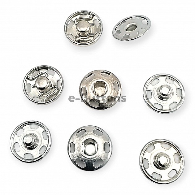 Sew-On Snap Button 15 mm 24 L 5/8" Brass Stainless ERD150PR