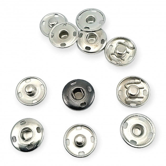 Sew-On Button 17 mm 27 L 11/16" Brass Stainless ERD170PR4 Sew-On Button 17 mm 27 L 11/16" Brass Stainless ERD170PR4