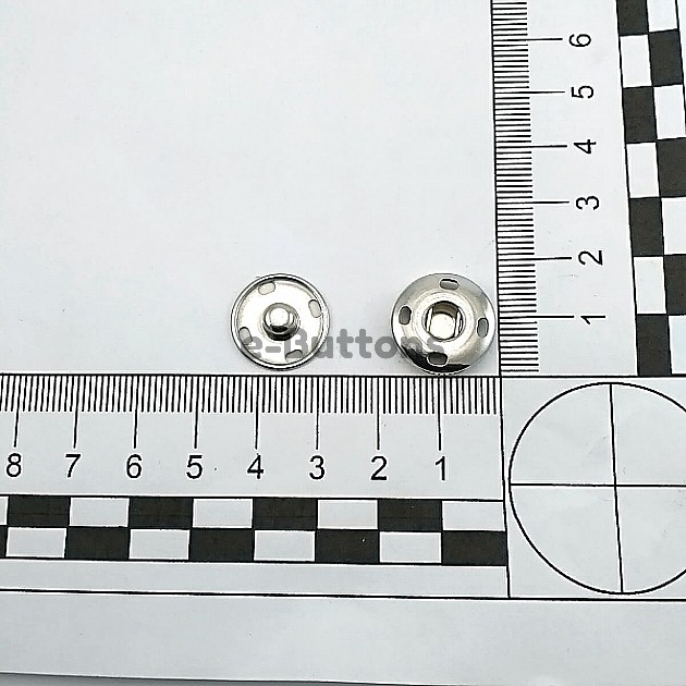 Sew-On Button 17 mm 27 L 11/16" Brass Stainless ERD170PR4