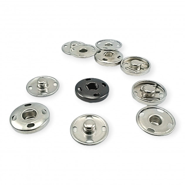 Sew-On Button 17 mm 27 L 11/16" Brass Stainless ERD170PR4 Sew-On Button 17 mm 27 L 11/16" Brass Stainless ERD170PR4