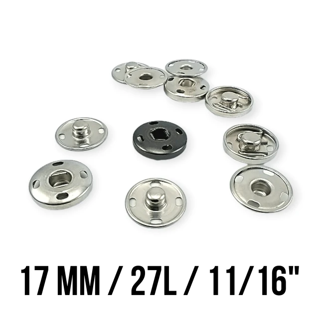 Dikme Çıtçıt Düğme 17 mm 27 boy Pirinç Paslanmaz ERD170PR4