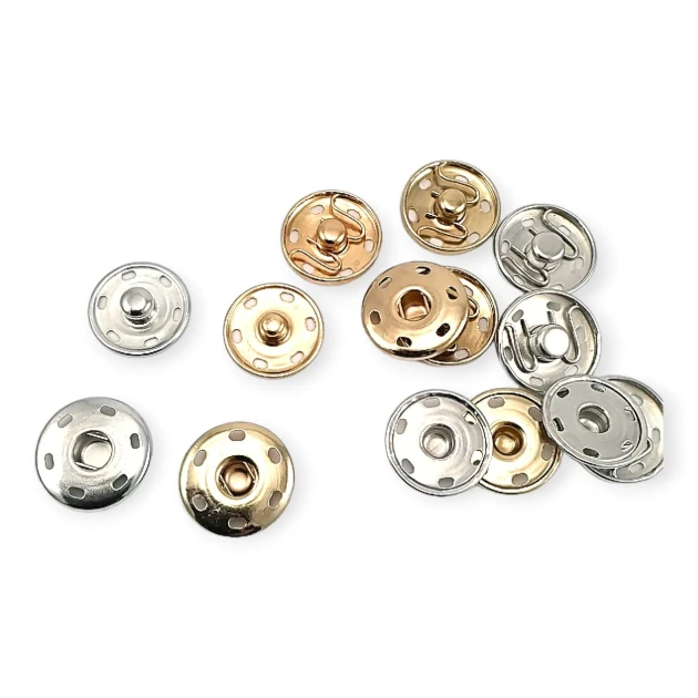 Sew-On Snap Button 21 mm 34 L 7/8"  Brass Stainless ERD210PR