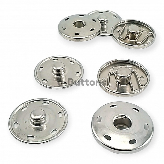 Sew-On Snap Button 23 mm 36 L 15/16"  Brass Stainless ERD230PR