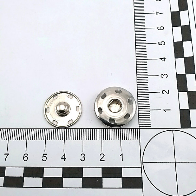 Sew-On Snap Button 23 mm 36 L 15/16" Brass Stainless ERD230PR Sew-On Snap Button 23 mm 36 L 15/16" Brass Stainless ERD230PR