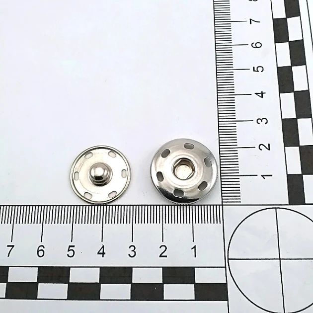 Sew-On Snap Button 23 mm 36 L 15/16"  Brass Stainless ERD230PR