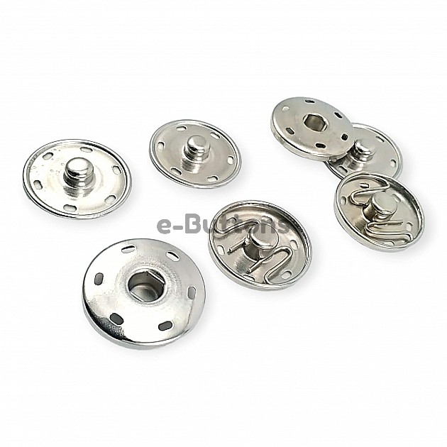 Sew-On Snap Button 25 mm 40 L 1" Brass Stainless ERD250PR