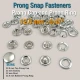Prong Snap Button 12.5 mm - 20L - 0.50 in One Side Ring with Cap Prong Snap Fastener ERC00125TKPR