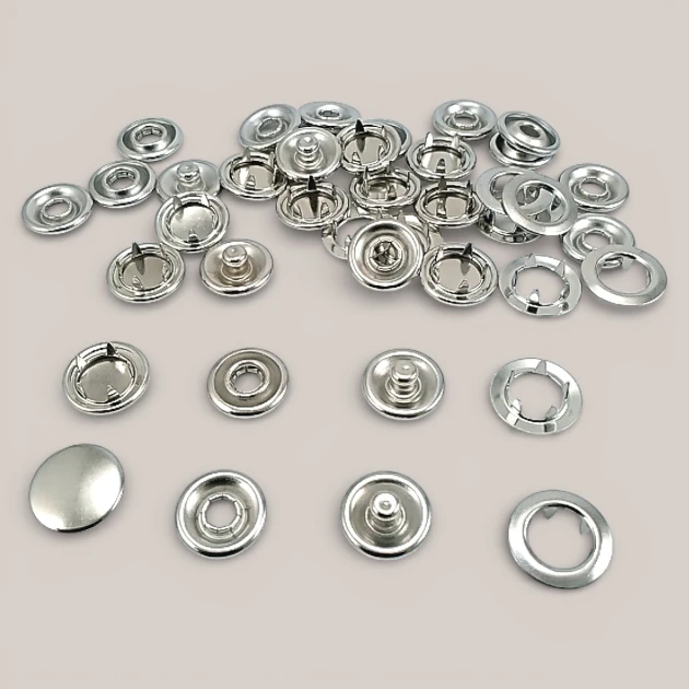 Prong Snap Button 12.5 mm - 20L - 0.50 in One Side Ring with Cap Prong Snap Fastener ERC00125TKPR