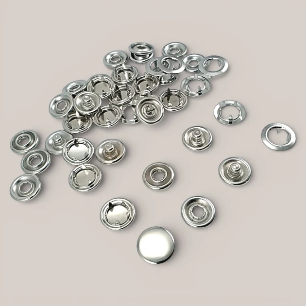Prong Snap Button 12.5 mm - 20L - 0.50 in One Side Ring with Cap Prong Snap Fastener ERC00125TKPR