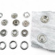 15 mm Prong Snap Fastener 0,59" Large Size Stainles Steel Snap Fastener Whit Double Sided Ring ERC0015TIRPRU