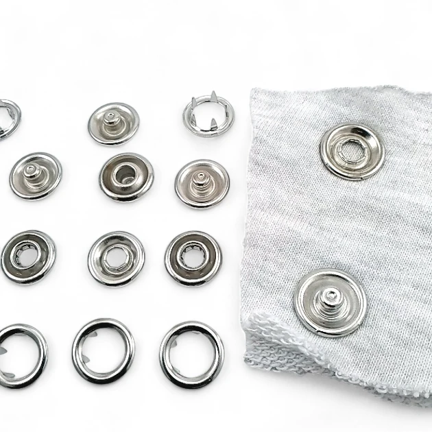 15 mm Prong Snap Fastener 0,59" Large Size Stainles Steel Snap Fastener Whit Double Sided Ring ERC0015TIRPRU