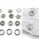 15 mm Prong Snap Fastener 0,59" Large Size Stainles Steel Snap Fastener Whit Double Sided Ring ERC0015TIRPRU