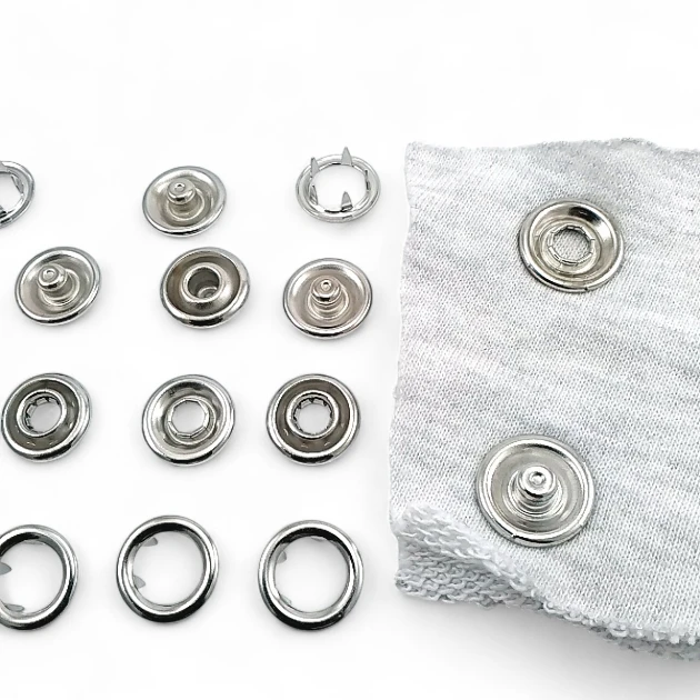 15 mm Prong Snap Fastener 0,59" Large Size Stainles Steel Snap Fastener Whit Double Sided Ring ERC0015TIRPRU