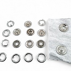 15 mm Prong Snap Fastener 0,59" Large Size Stainles Steel Snap Fastener Whit Double Sided Ring ERC0015TIRPRU