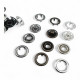 15 mm Prong Snap Fasteners 0,59" Large Size  With Double Sided Ring ERC0015TIRPRU