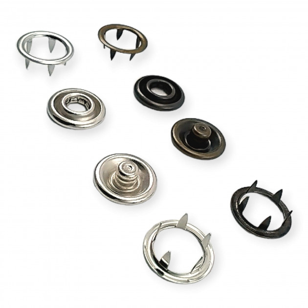 17 mm 27L 0,67" Large Brass Claw Snap Fastener ERC0017TIRPR 17 mm 27L 0,67" Large Brass Claw Snap Fastener ERC0017TIRPR