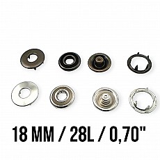 0,67" Prong Snap Fastener 17 mm 27L Hole Cover ERC0017TIRPRK
