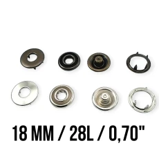 0,67" Prong Snap Fastener 17 mm 27L Hole Cover ERC0017TIRPRK