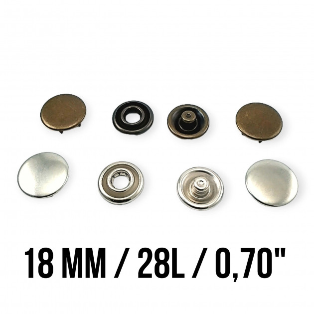 18 mm 27L 0,67" Prong Snap Fastener With Cap ERC0017TIRPRKP